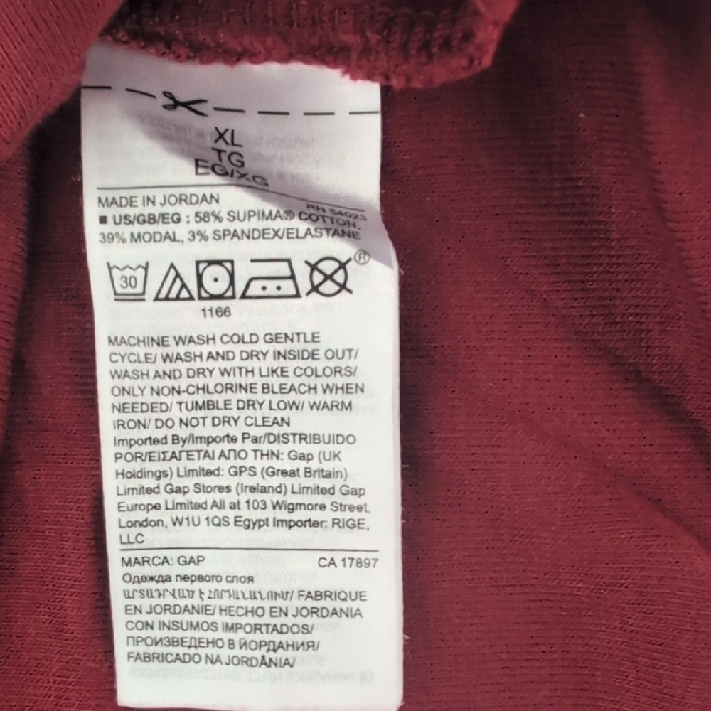 GAP Maroon Buttoned Tank Top - Picture 4 of 4